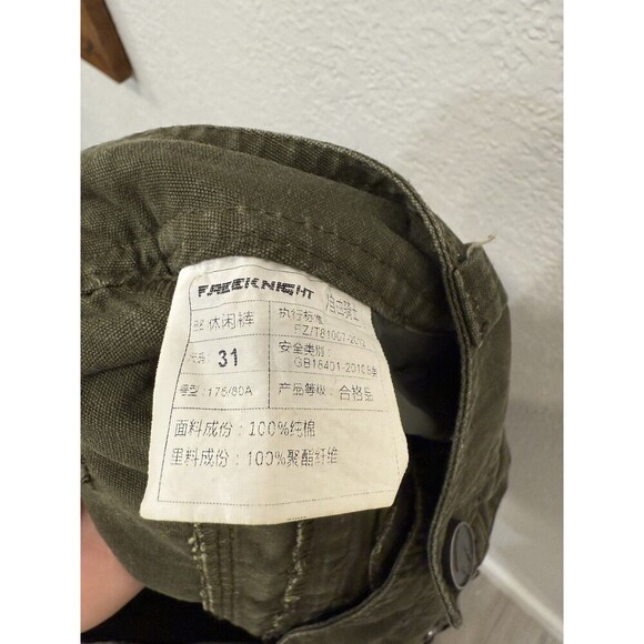 Free Knight Pants Mens 31 Green Cargo Tactical Army Military Utility Trooper Y2K - Picture 9 of 10